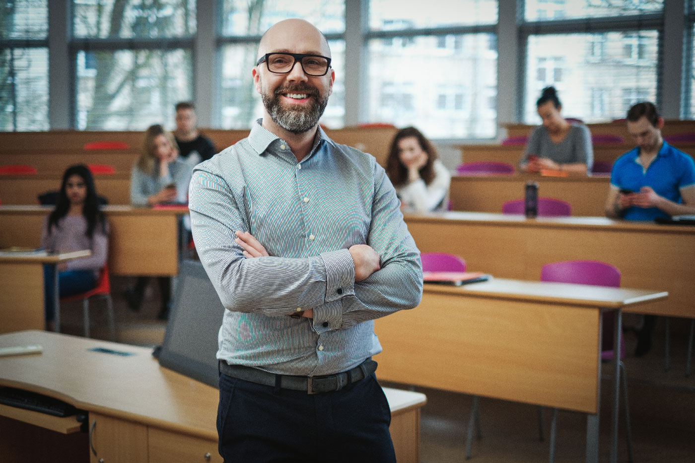 teacher in classroom